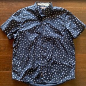 Michael Kors Classic Fit Casual Short Sleeve Button Down Shirt Size Xlarge